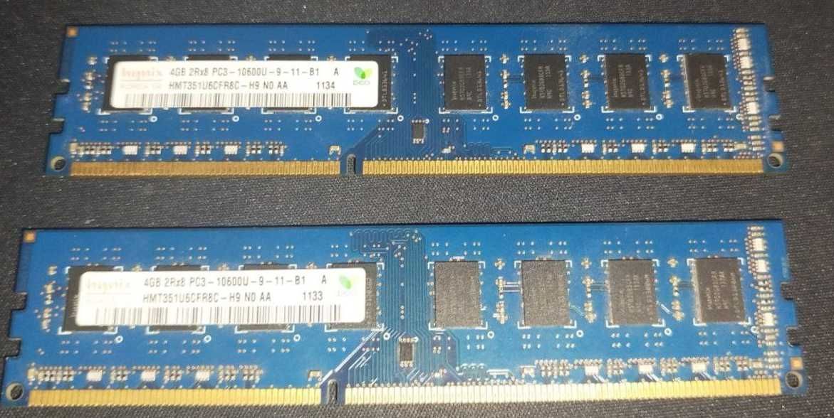 DDR3 оперативная память 2х4