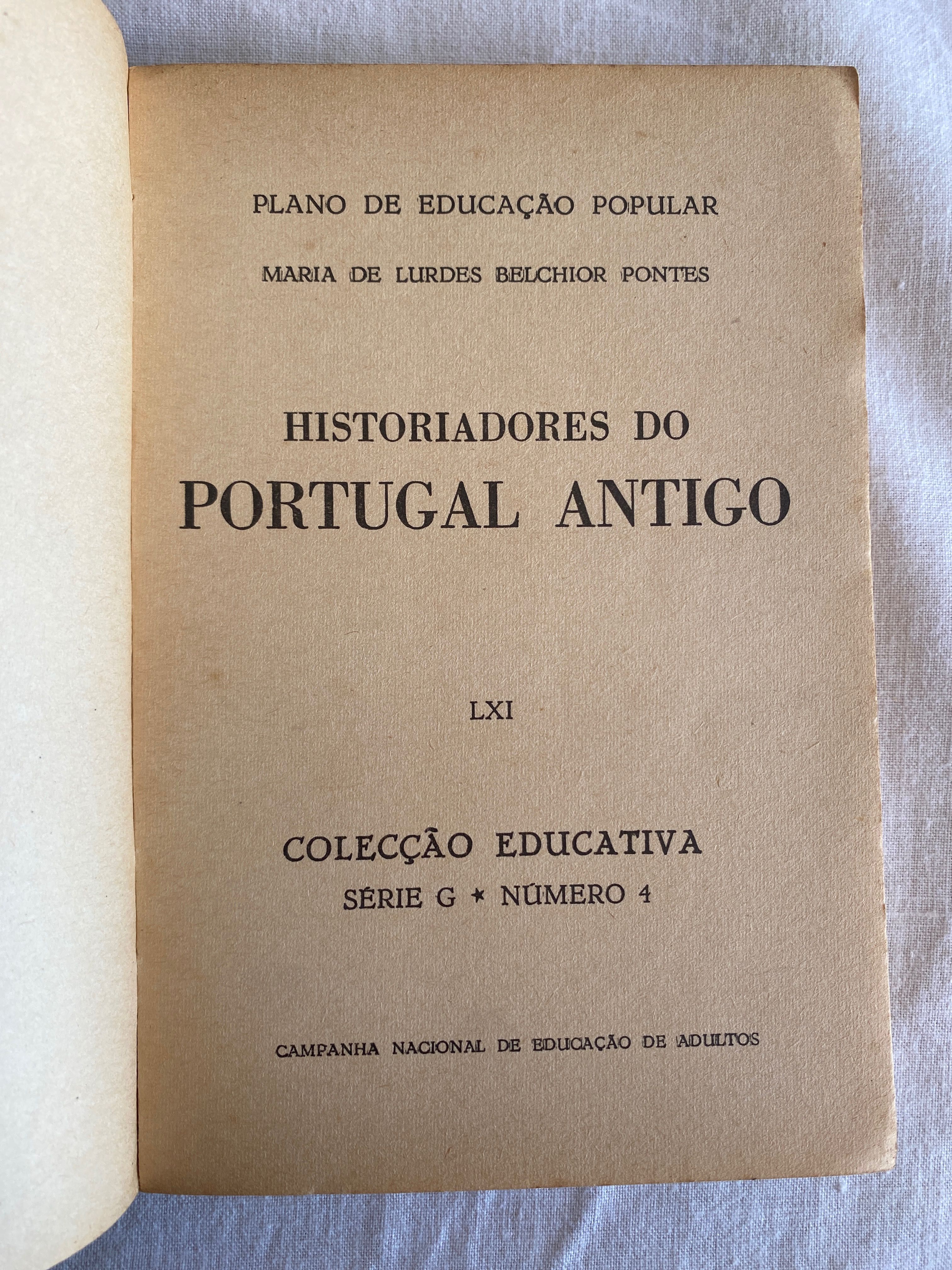 Historiadores do Portugal Antigo coleção educativa