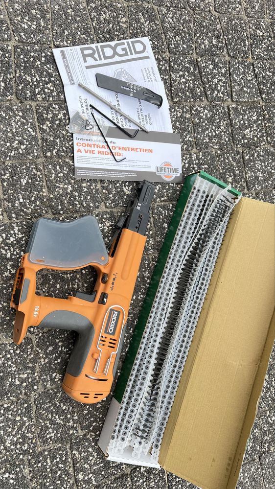 Wkrętarka pistolet Aeg 18v ridgid sucha zabudowa płyta gipsowa