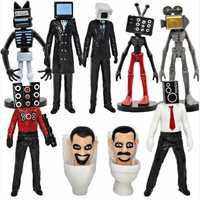 Pack 9 Figuras entre 6 e 11 cms - Skibidi Toilet