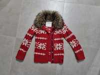 Sweter świąteczny wzór norweski abercrombie kids xs s xl