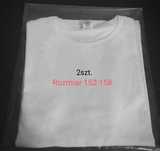 T-shirt koszulki białe gładkie na w-f  2szt. r. 152-158