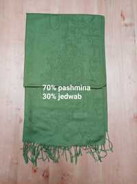 Duży szal jedwab pashmina