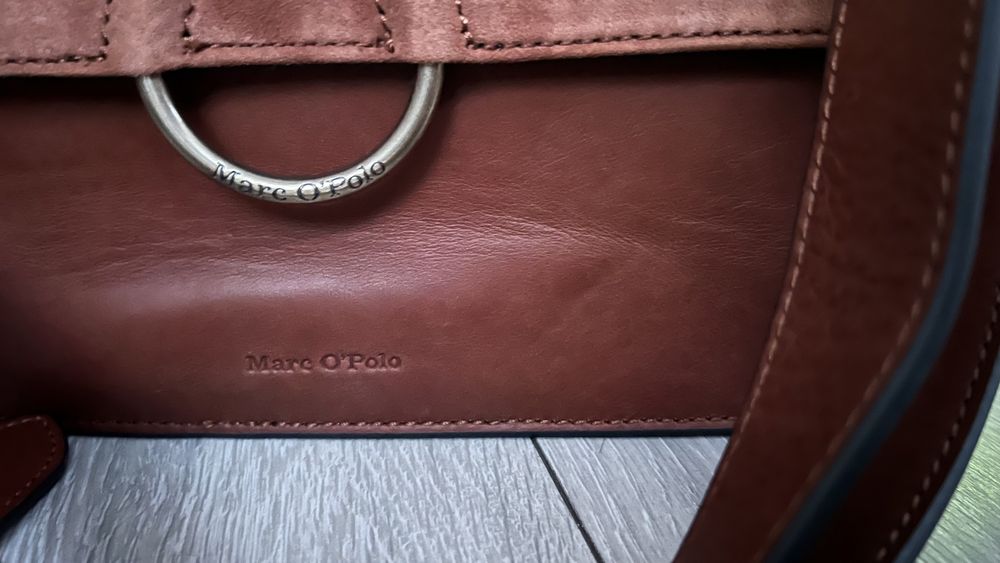Marc o polo TINKA torebka skórzana cognac koniak