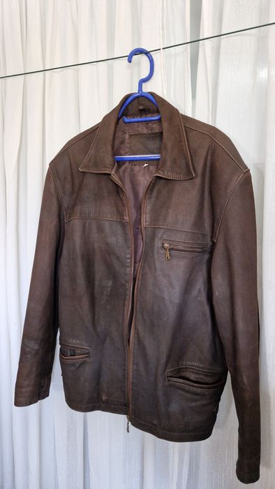 Casaco em pele genuína