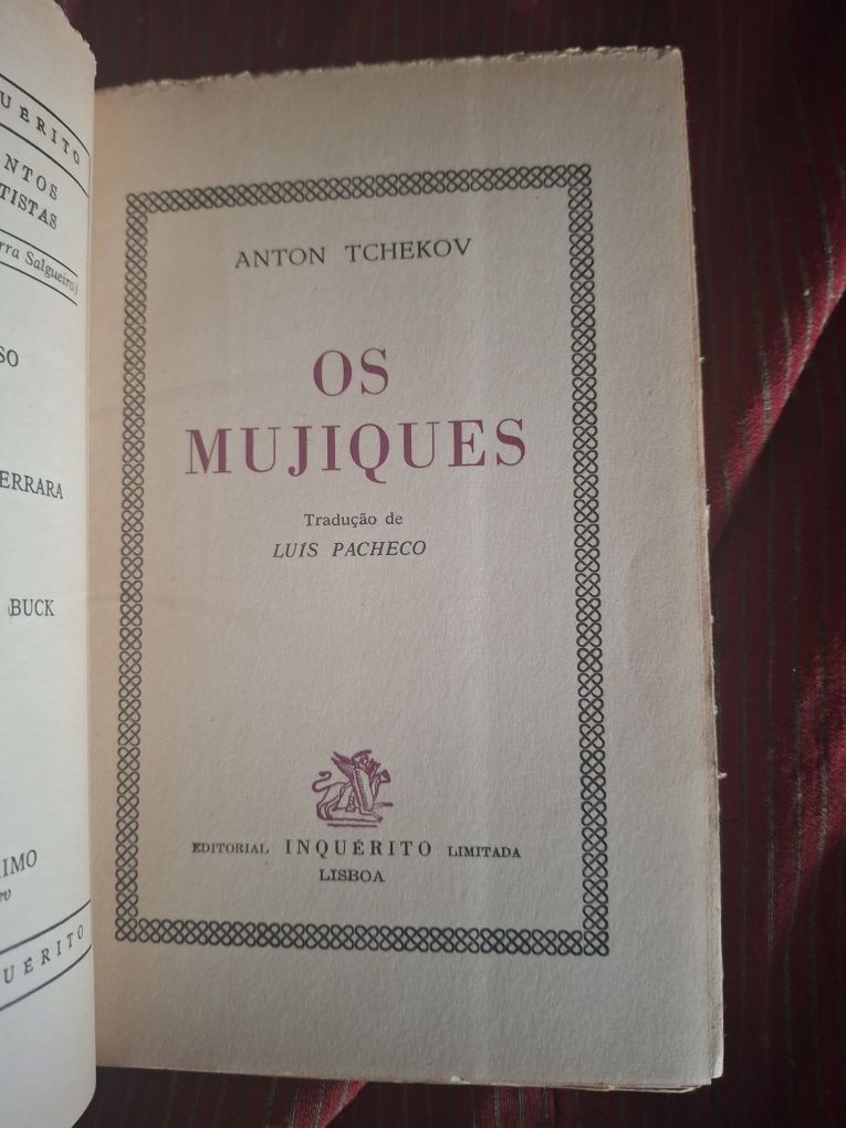 Os Mujiques Anton Tchekov tradução Luis Pacheco