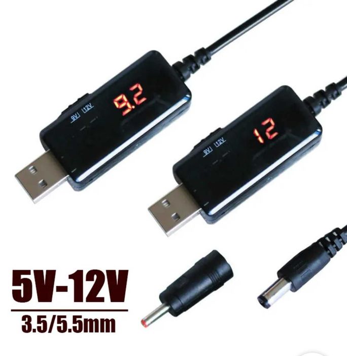 Dc-USB 9-12 v Кабель живлення для роутера від повербанку