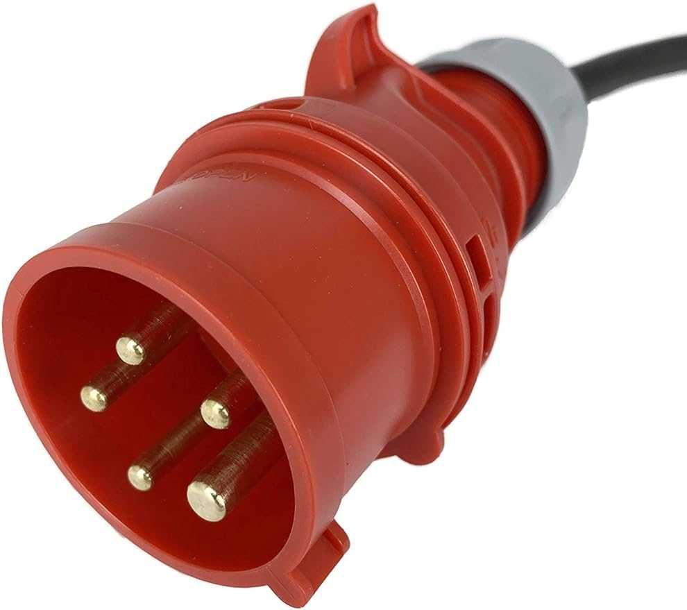 Adapter 5-biegunowy 400 V 16 A wtyczka na złącze ze stykiem ochronnym