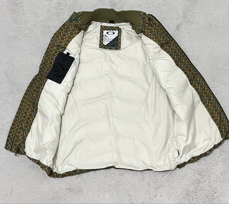Oakley r. XL meska puchowa kamizelka brazowa khaki turkusowa