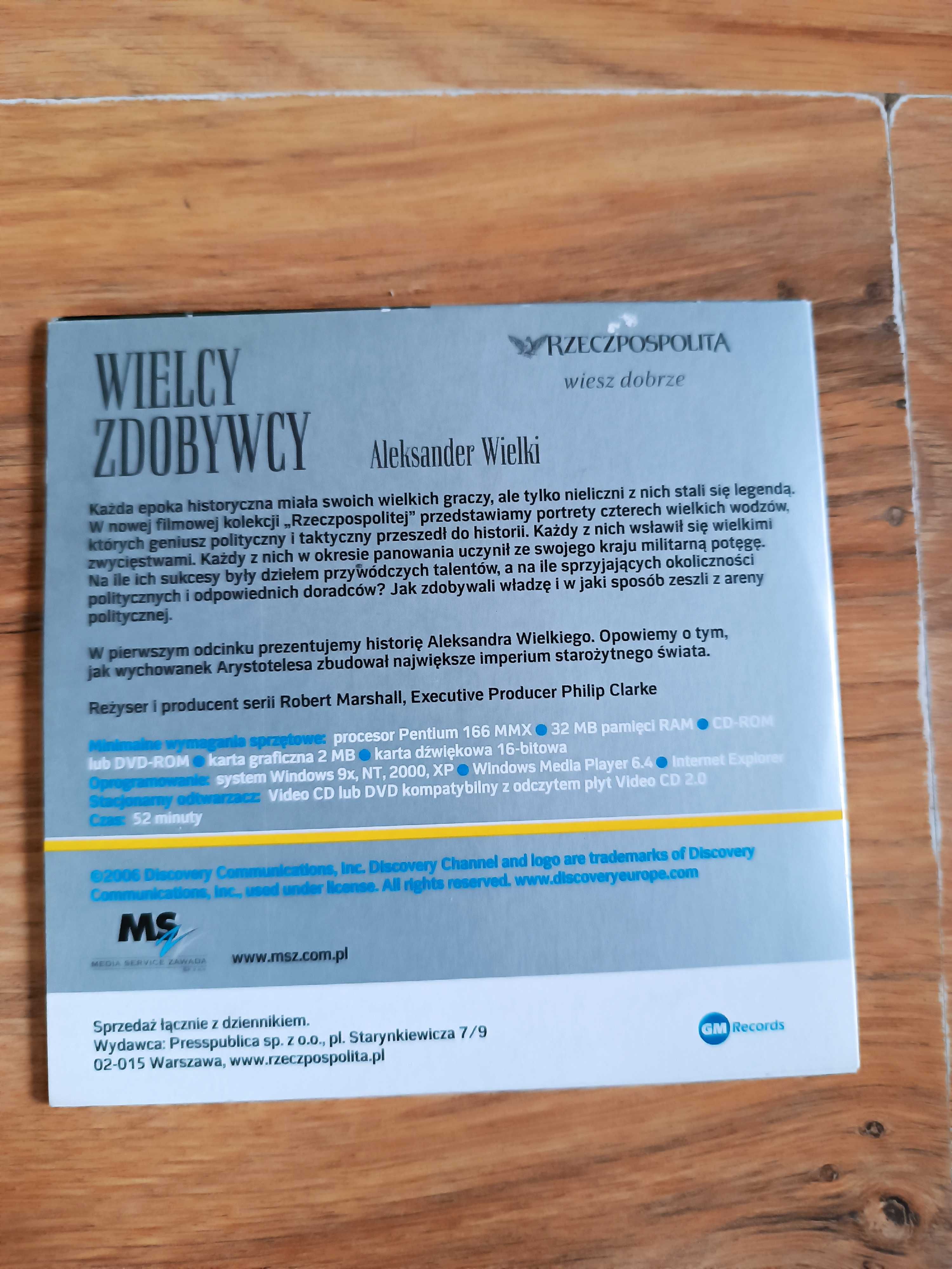 Wielcy Zdobywcy Aleksander Wielki Discovery DVD