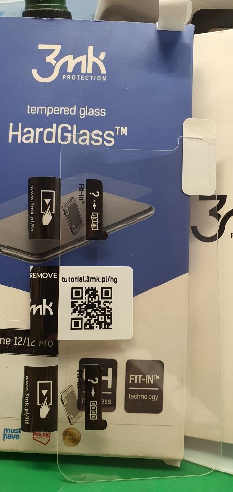 Szkło hartowane 3mk hard glass Apple iPhone 12 12pro naklejamy