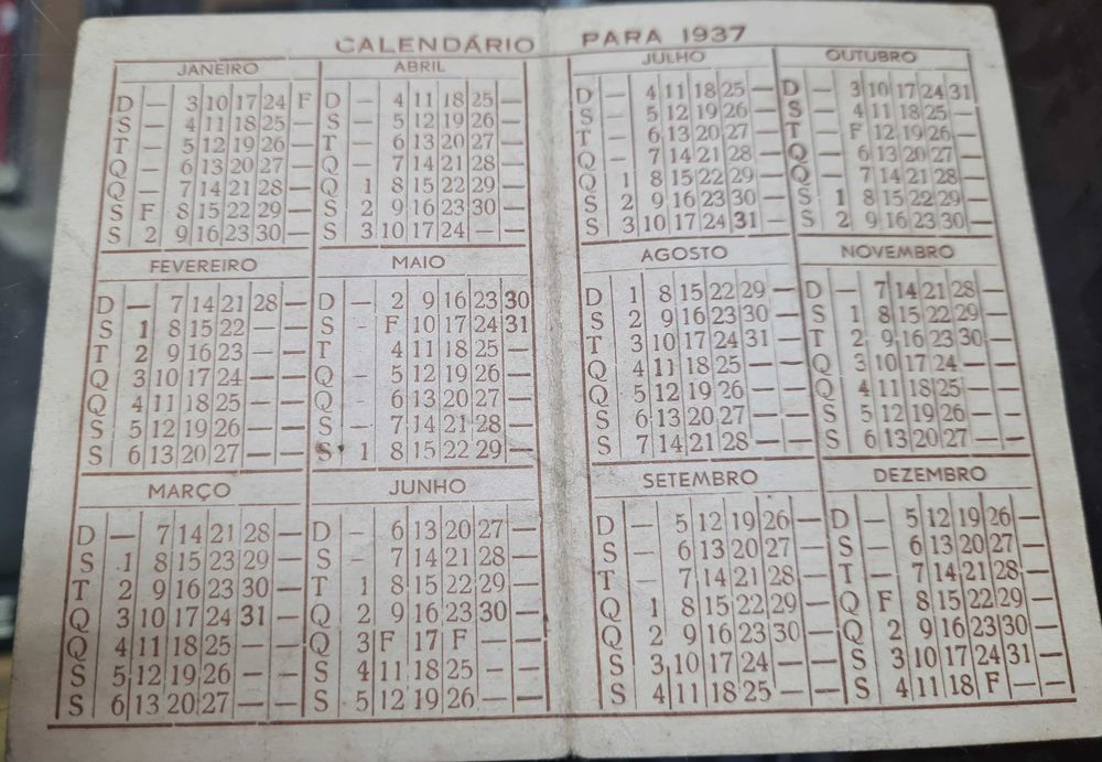 Calendário de bolso "A Catraia do Bolhão"