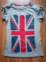 T-shirt z motywem flagi GB.