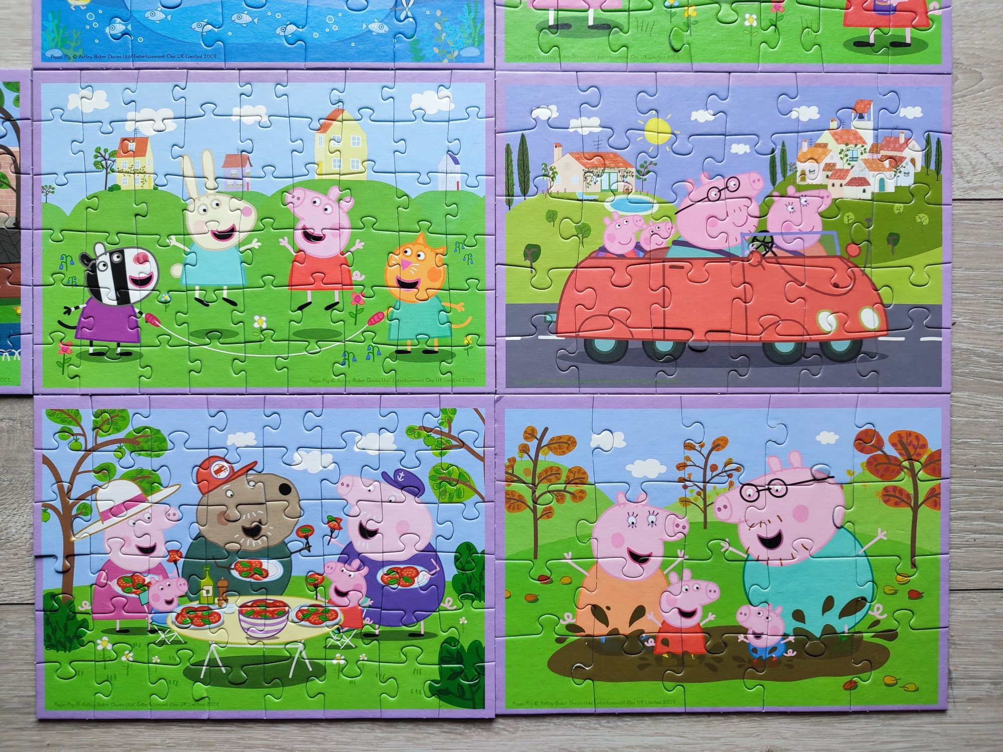 Trefl puzzle 8 in 1 Peppa pig świnka Peppa