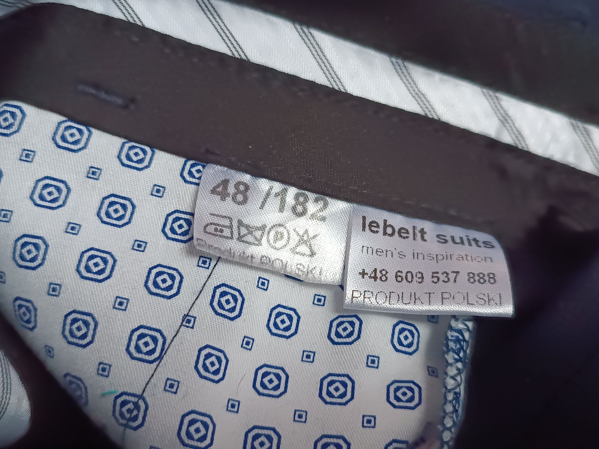 Garnitur Lebelt Suits granatowy 48 182