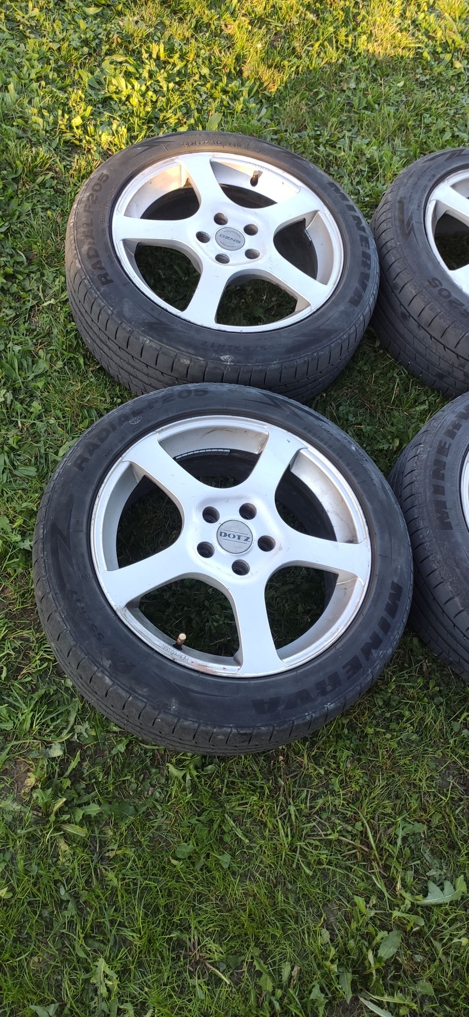 Alufelgi 5x110 R17 205/55 opony letnie minerva Alfa Romeo Saab Fiat