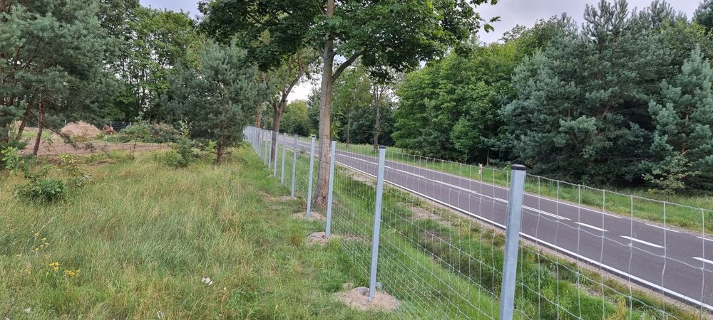 Ogrodzenie terenu inwestycyjnego, działki,  sadu