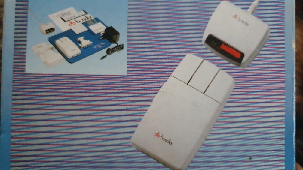 Myszka bezprzewodowa na podczerwień z 1992roku RS232 PC/XT/PS-2 Retro