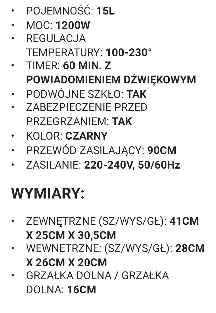Zilan Piekarnik elektryczny pizza grill