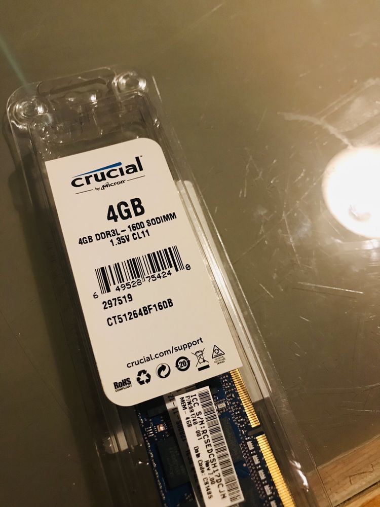 Pamięć RAM DDR3 Crucial 4 GB 1600