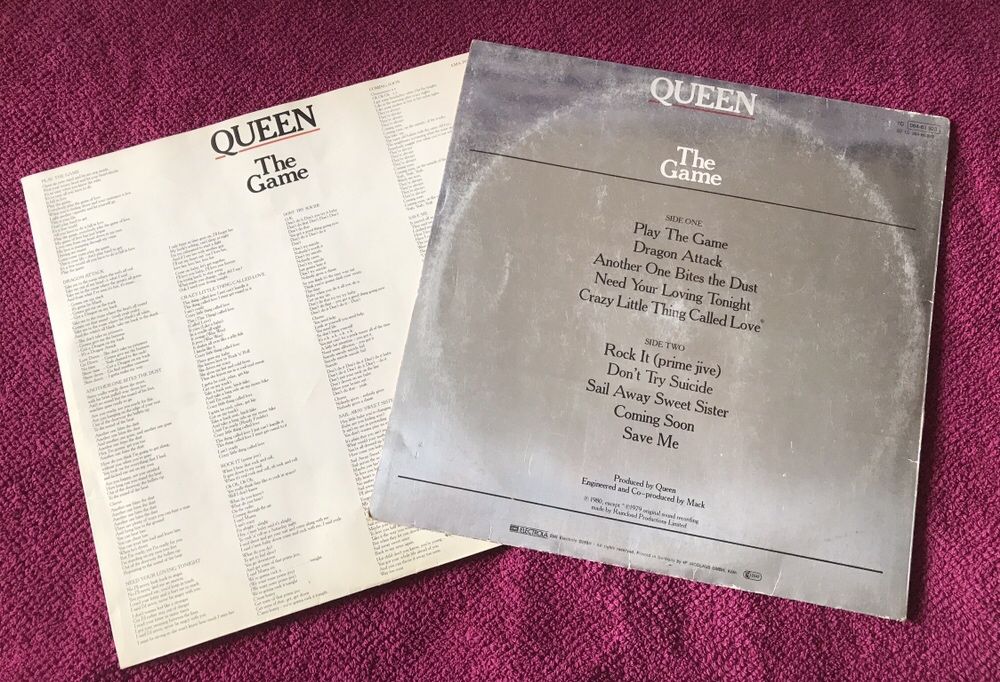 Queen, oryginalny album The Game, winyl, 1980 rok