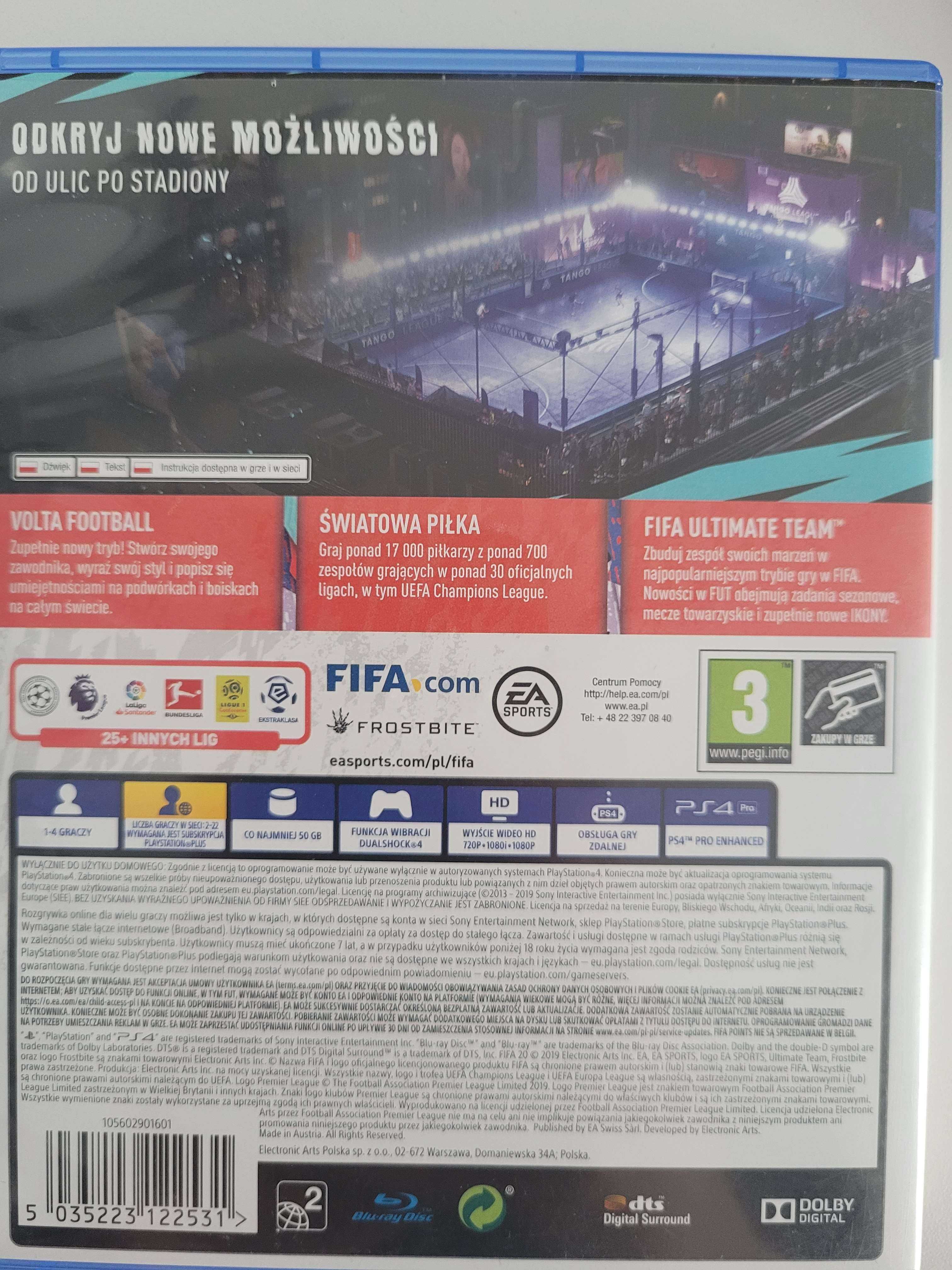 FIFA 20 na PS4 Stan jak nowy