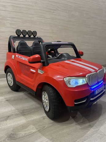 Детский электромобиль джип 4WD Bambi Racer M 3118EBLR-3 BMW красный