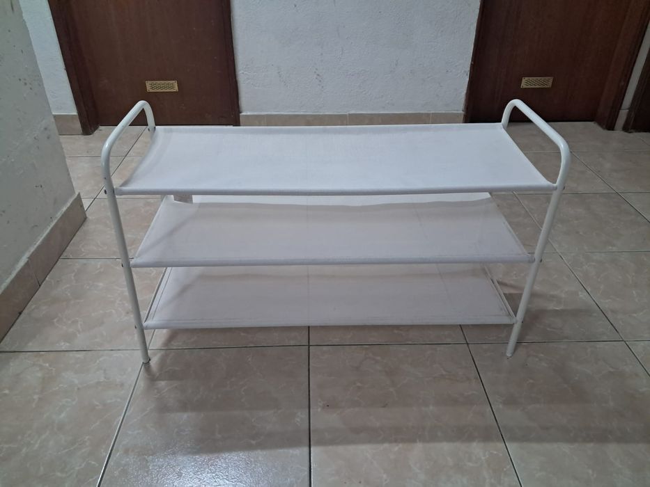 Sapateira empilhável branco 12 pares 65x90x35 cm Studio