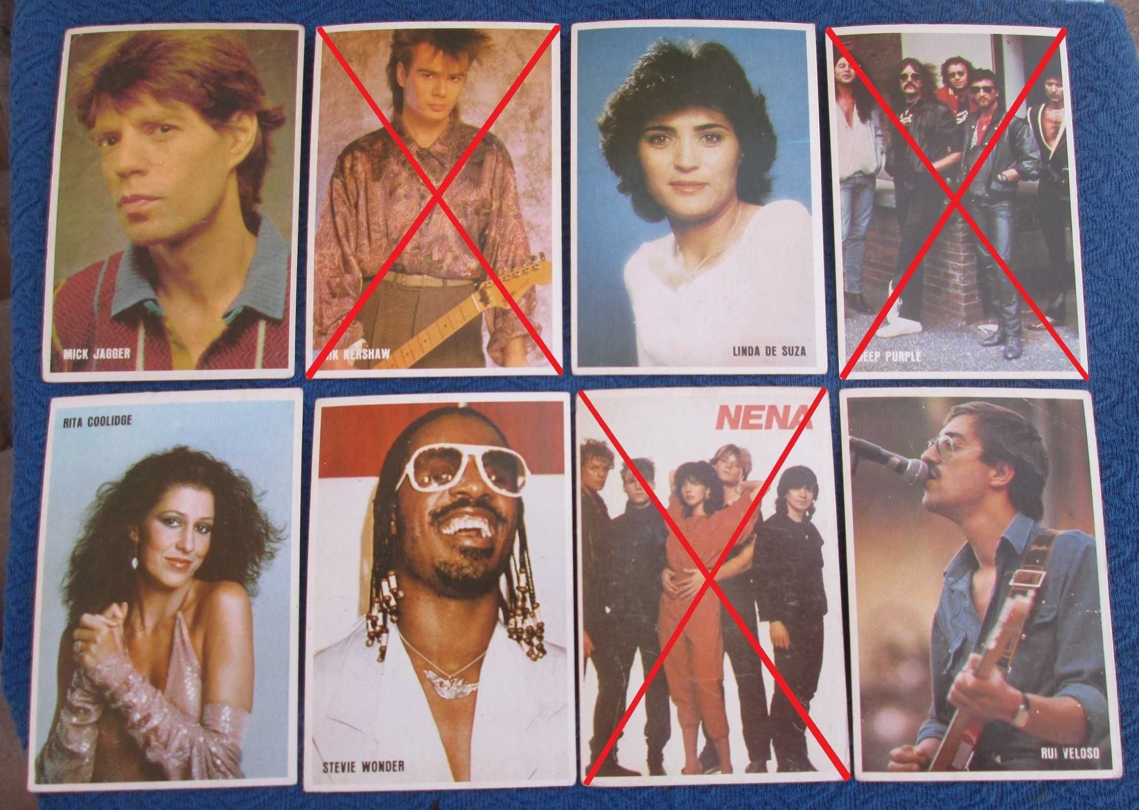 Calendários diversos Top disco stars 1985 e 1986 (Ler descrição)