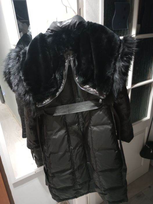 Płaszcz puchowy Ochnik M czarny