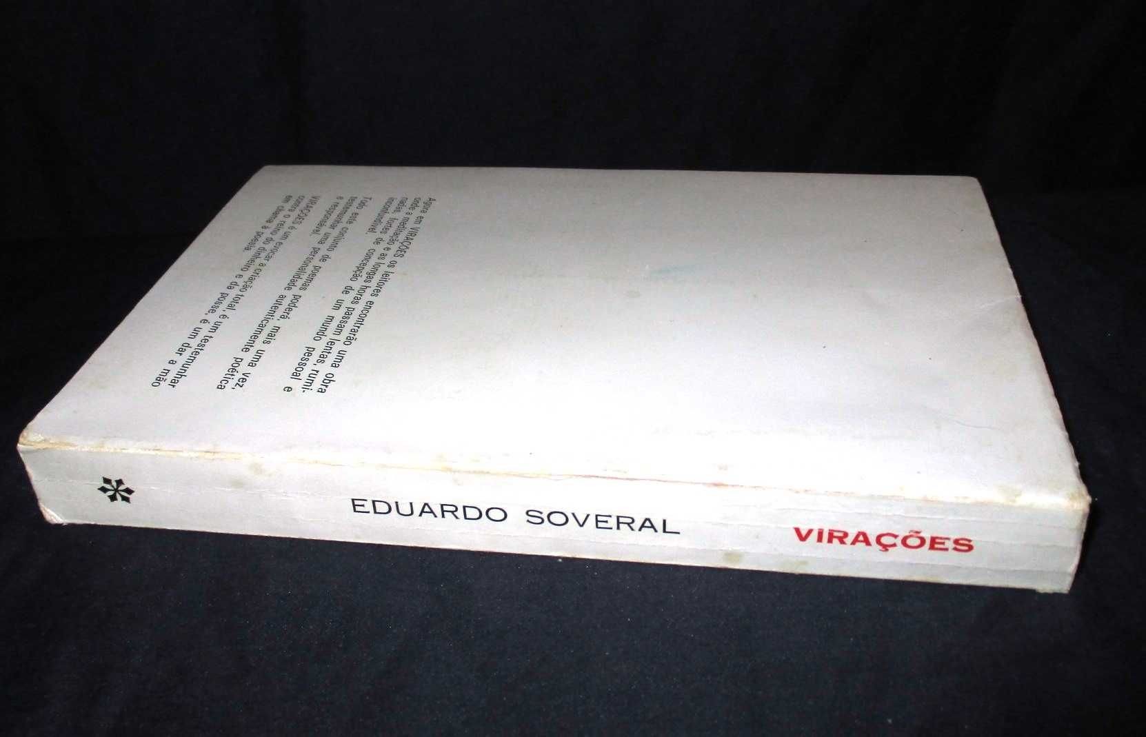 Livro Virações Poesia Eduardo Soveral 1ª edição Autografado
