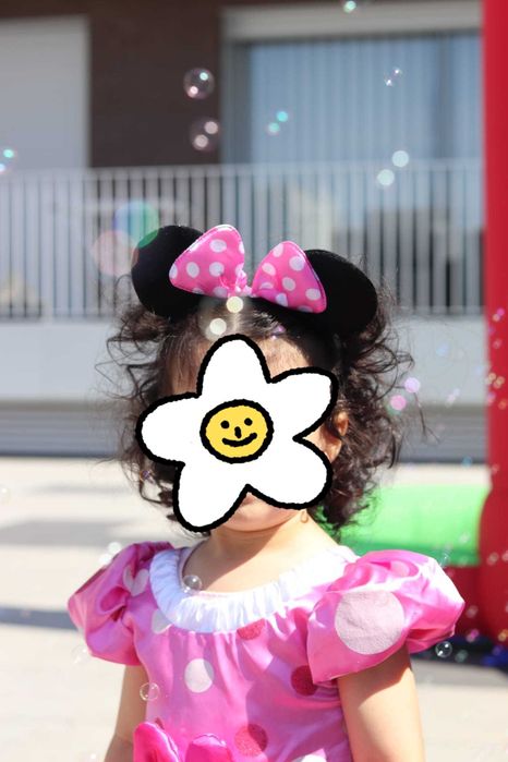 Vestido/Fato carnaval Minnie rosa Disney