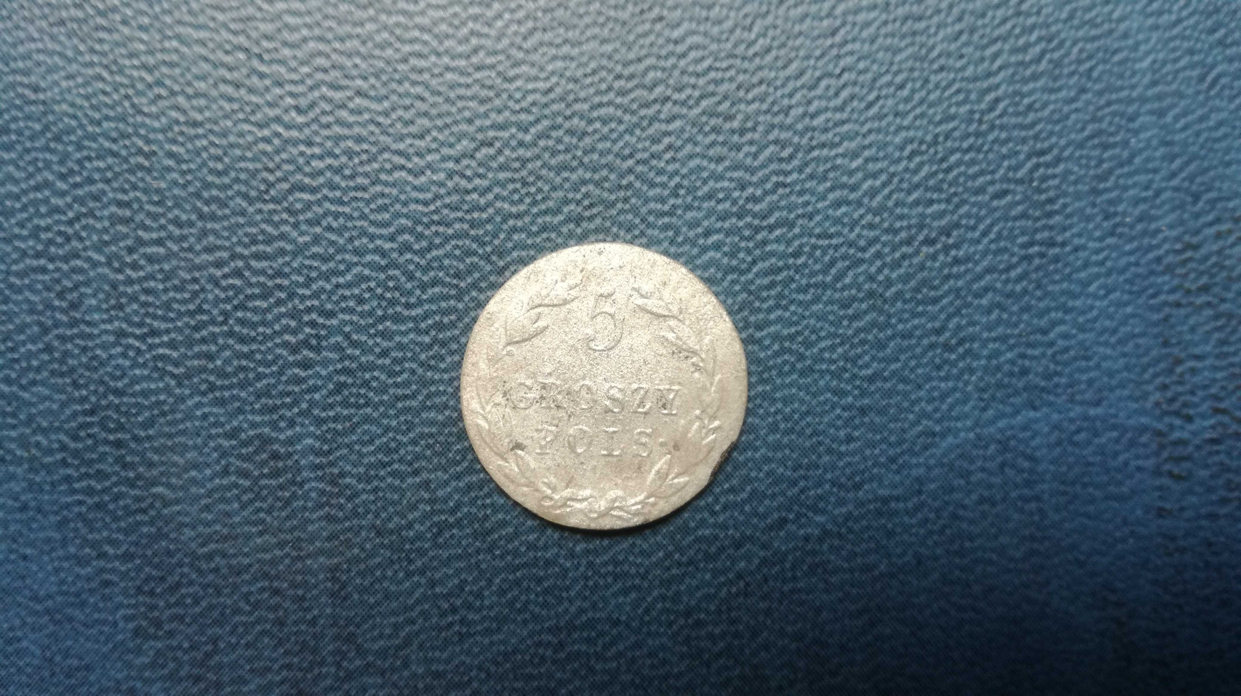 Królestwo Kongresowe 5 groszy 1819_srebro