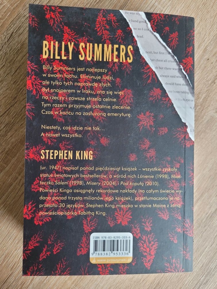 Stephen King Billy Summers