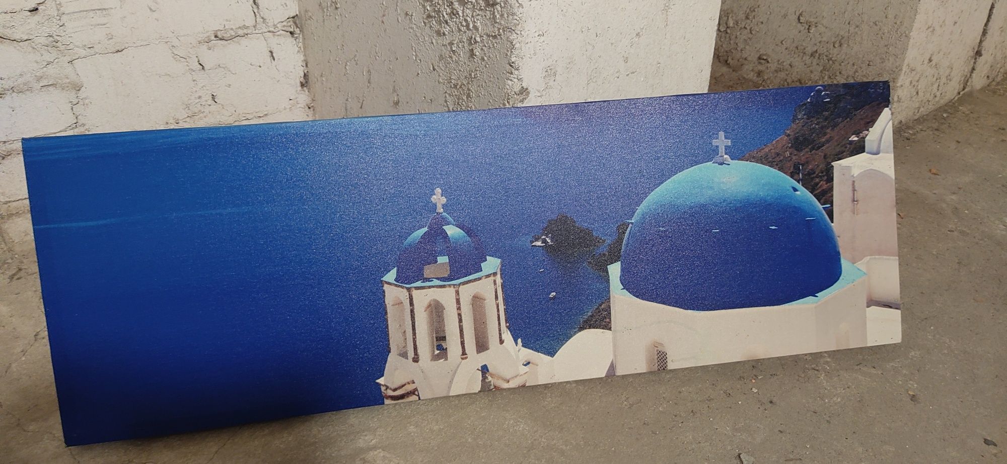 Obraz drukowany wysokiej jakości na płótnie Grecja Santorini 90 x 40