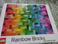 Puzzle Rainbow bricks Lego 1000 szt.