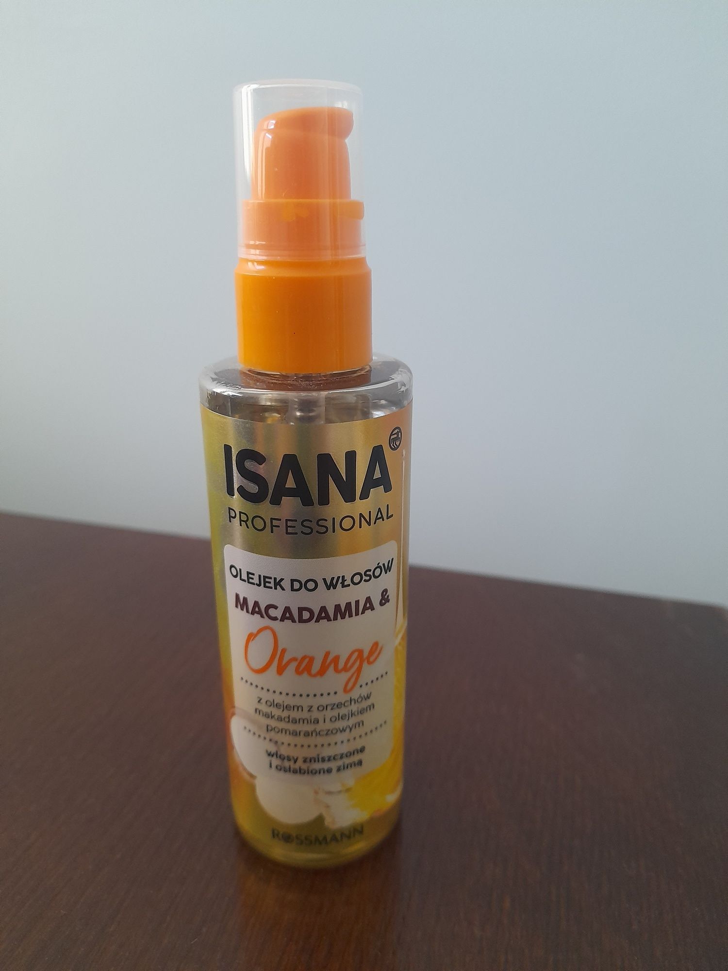 ISANA olejek do włosów, macadamia & orange