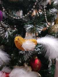 Птички декоративные, новогодние для композиций