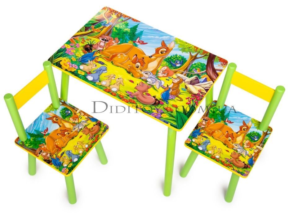 Дитячі меблі. Столик та стілець для дитини. Варіанти. Від виробника