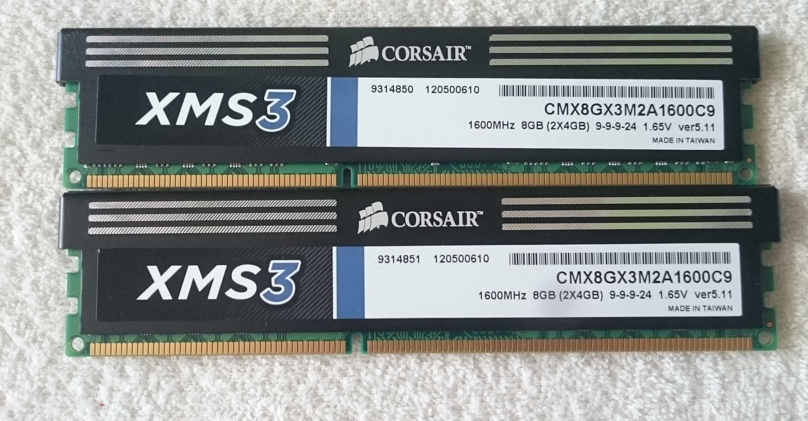 Pamięć RAM DDR3 2x4GB 8GB Corsair XMS3