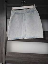 Jeansowa spódnica mini, Zara rozm. XS