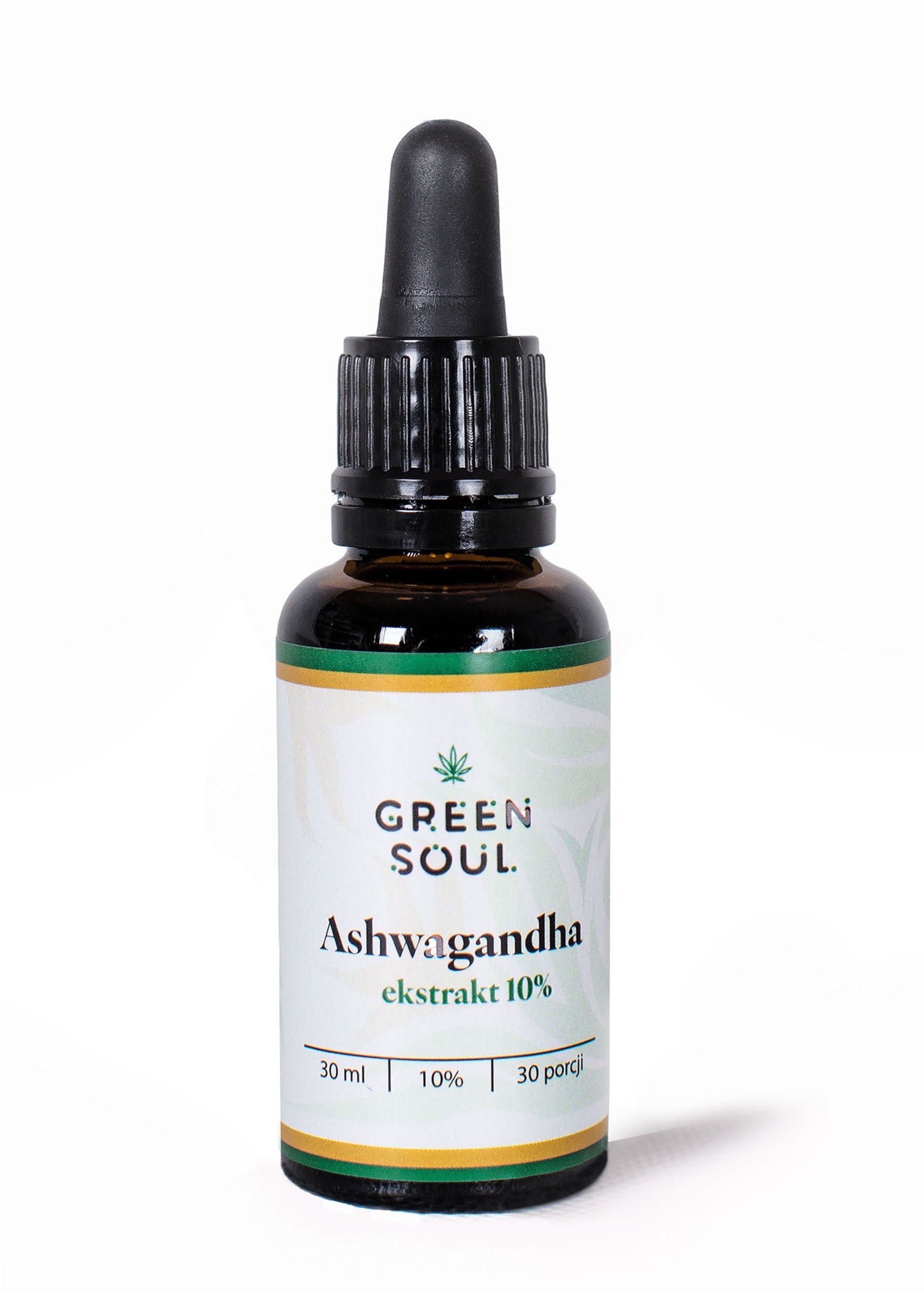 Ashwagandha Krople 10% Witanolidów Żeń-Szeń Indyjski Adaptogen Forte