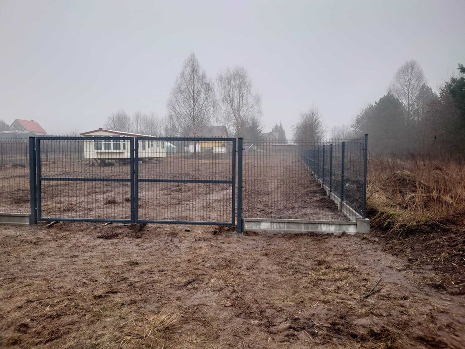 ogrodzenia ogrodzenie panelowe panele słupki brama furtka płot palety