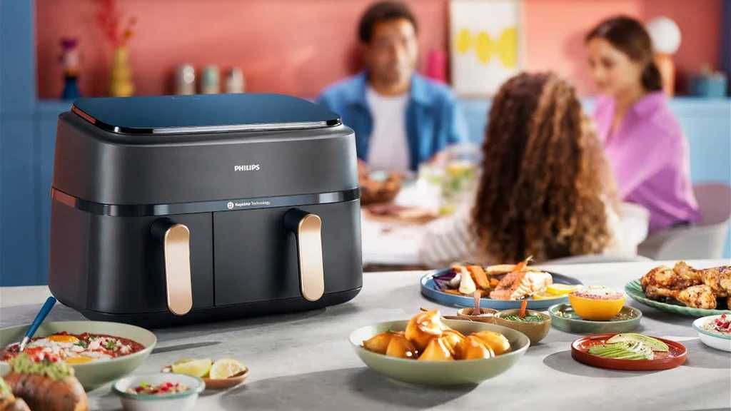 Мультипіч Philips Ovi Dual Basket AirFryer NA352/00 9L Нові Запечатані