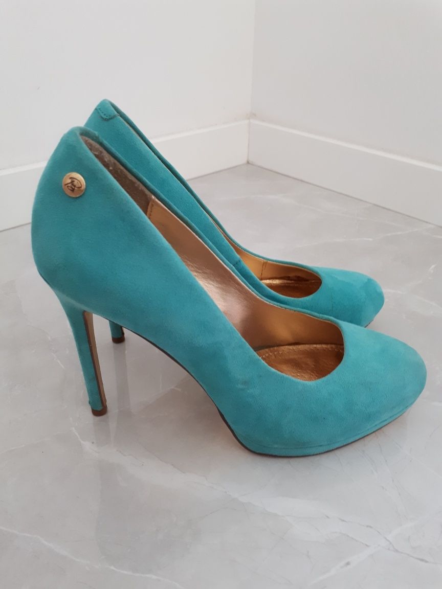 Buty damskie turkusowe