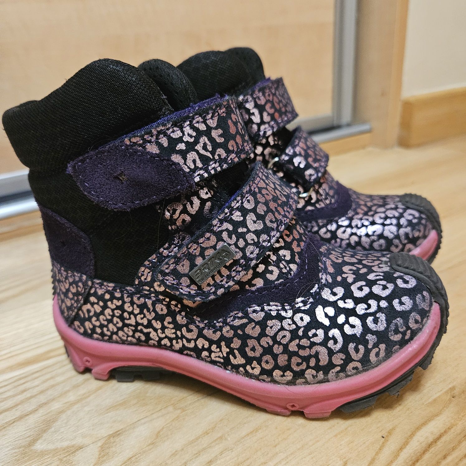 Buty Bartek rozmiar 25 zimowe róż granat zapięcie na rzep