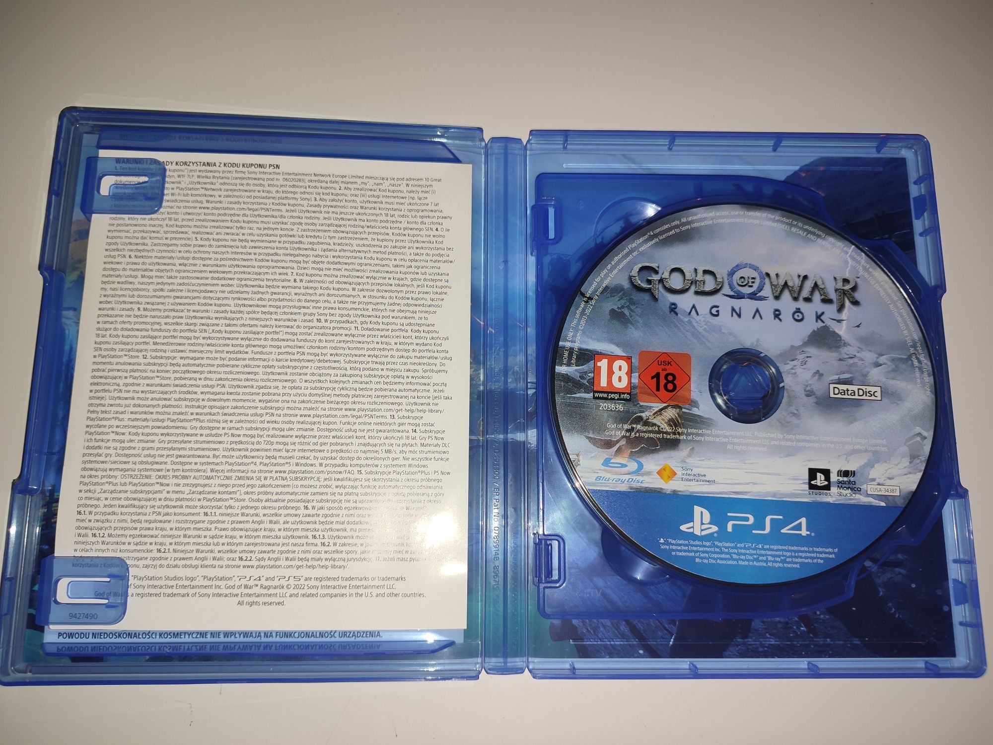 Gra Ps4 God of War Ragnarok PL gry PlayStation 4 UFC Sniper Crash GTA