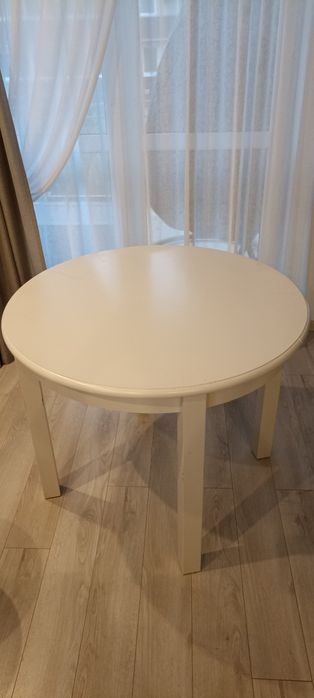 Stół okrągły drewniany rozkładany 95cm-195cm