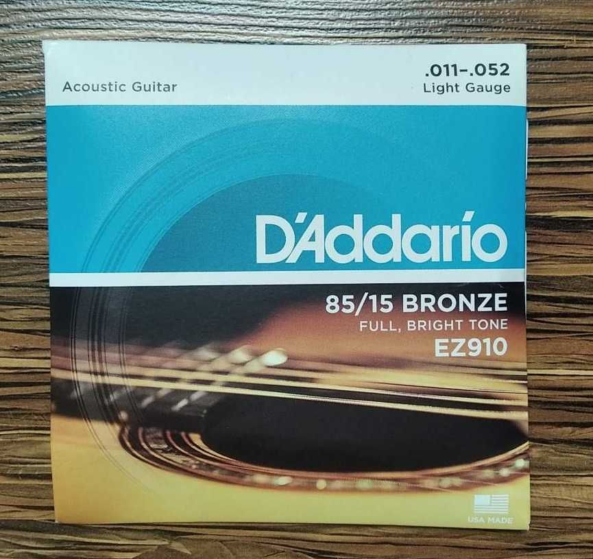 Струны для акустической гитары D'Addario EZ910 (11-52)