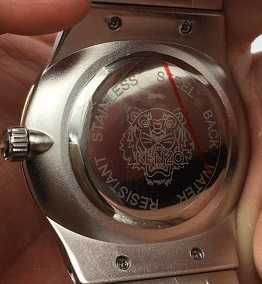NOWY Zegarek z tygrysem KENZO różowe złoto srebrny z cyrkoniami damski